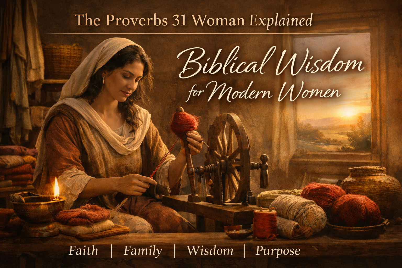 proverbs 31 woman at the wheel